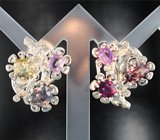 Комплект с сапфирами, хакманитом и шпинелью