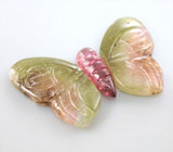 Набор из 3 резных турмалинов 10,16 карата 