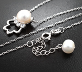 Серебряное колье с жемчугом
