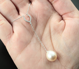 Серебряное колье с жемчугом