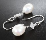Серебряный комплект с жемчугом