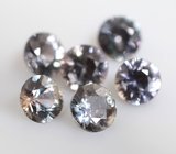 Без облагораживания! Набор из 6 сапфиров со сменой цвета 1,29 карата