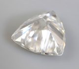 Бесцветный муассанит топовой огранки 1,37 карата 