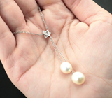 Серебряное колье с жемчугом