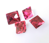 Набор из 4 кристаллов рубиновой шпинели 3,41 карата 