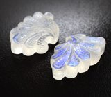 Парный резной лунный камень 32,29 карата