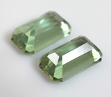 Пара полихромных "неоновых" апатитов 4,62 карата 