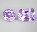 Два чистейших аметиста 12,61 карата 