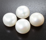 Крупный набор из 4 кремово-белых морских жемчужин 22,4 карата! Исключительный люстр 