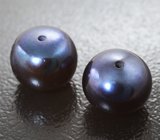 Пара насыщенно-фиолетовых морских жемчужин 8,52 карата! Натуральный цвет