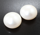 Крупная пара кремово-белых морских жемчужин 33,4 карата! Исключительный люстр 