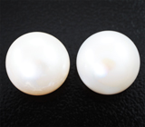 Крупная пара кремово-белых морских жемчужин 16,41 карата! Исключительный люстр 