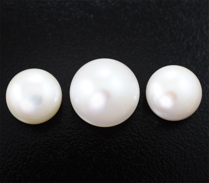 Набор из 3 кремово-белых морских жемчужин 19,29 карата! Исключительный люстр