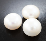 Крупный набор из 3 кремово-белых морских жемчужин 46,65 карата! Исключительный люстр 