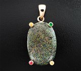 Кулон с крупным австралийским матричным опалом 11,37 карата