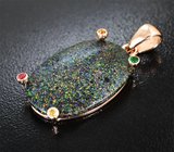 Кулон с крупным австралийским матричным опалом 11,37 карата