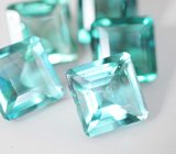 Крупный набор из 5 «неоновых» флюоритов 21,07 карата
