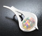 Кулон с кристаллическим эфиопским опалом 3,46 карата