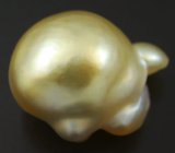 Кольцо с зеленым муассанитом высокой чистоты 1 карат, жемчужиной Keshi 5 карат и ограненным лунным камнем 0,84 карата