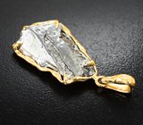Крупный двусторонний золотой кулон с осколком Сихотэ-Алинского метеорита 30,65 карата Золото
