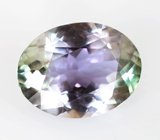 Кольцо с цоизотом 2,93 карата и разноцветными сапфирами