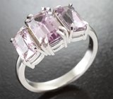 Комплект с кунцитами 18,44 карата, диаспорами и морганитами