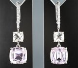 Комплект с кунцитами 18,44 карата, диаспорами и морганитами