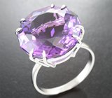 Кольцо с аметистом авторской огранки 16,11 карата