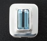 Кулон с синим турмалином 1,28 карата