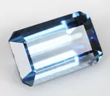 Кулон с синим турмалином 1,28 карата