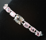 Браслет с цоизитом высокой чистоты 3,83 карата и «неоновыми» шпинелями 6,47 карата Золото