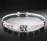 Браслет с цоизитом высокой чистоты 3,83 карата и «неоновыми» шпинелями 6,47 карата Золото