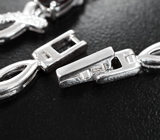 Прелестный серебряный браслет с родолитами