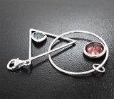 Кулон с александритом 0,88 карата и полихромным турмалином 2,33 карата