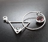 Кулон с александритом 0,88 карата и полихромным турмалином 2,33 карата