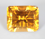 Крупный цитрин высокой чистоты лазерной огранки 16,39 карата 