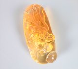 Крупный резной цитрин 56,12 карата