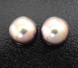 Пара черных морских жемчужин 5,03 карата! Титановый люстр 