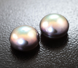 Пара черных морских жемчужин 5,03 карата! Титановый люстр 