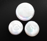 Крупный набор из 3 серебристых жемчужин барокко 29,87 карата! Натуральный цвет 