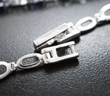 Серебряный браслет с насыщенно-синими сапфирами