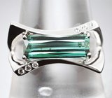 Комплект с индиголитами турмалинами 4,03 карата и лейкосапфирами