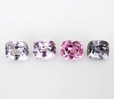 Кафф с фиолетовой, розовой и синими шпинелями 2,1 карата