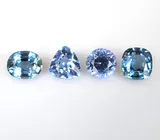 Кафф с фиолетовой, розовой и синими шпинелями 2,1 карата