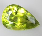 Перидот с рутилом 5,66 карата 