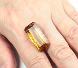 Топовый цвет! Чистейший крупный цитрин лазерной огранки 21,44 карата