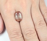 Крупный полихромный андезин с интересным включением 6,58 карата  