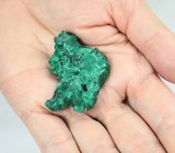 Крупный плисовый уральский малахит 91,06 карата 