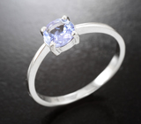 Прелестное cеребряное кольцо с танзанитом