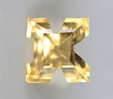 Гелиодор авторской огранки в форме буквы «K» 1 карат 